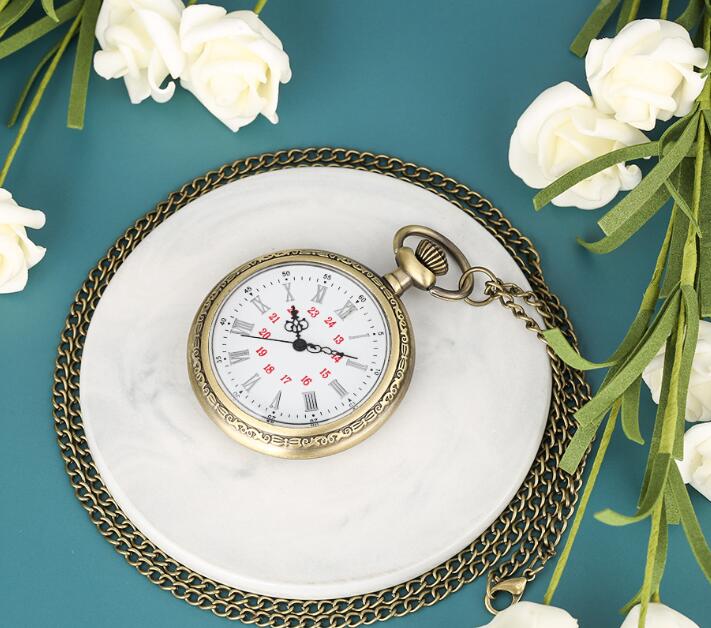 Vintage Pocket Watch Pendant Necklace